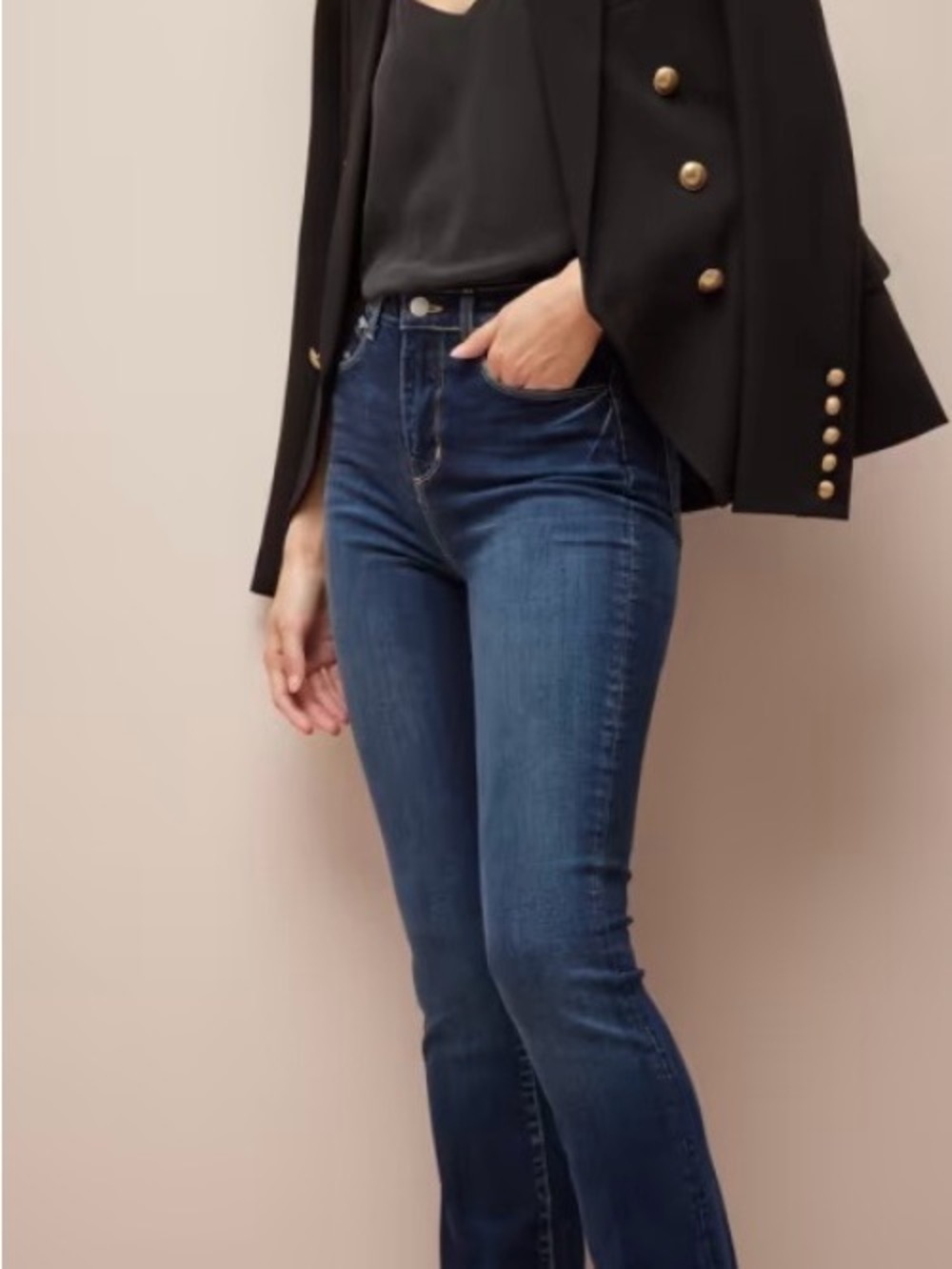 L'AGENCE Selma Dark Blue Bootcut Jeans Size 29